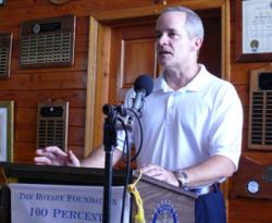 ICC Oresident E. Clarke Garnett discusses the company's future Thursday at Rotary. ICC Oresident E. Clarke Garnett discusses the company's future Thursday at Rotary.